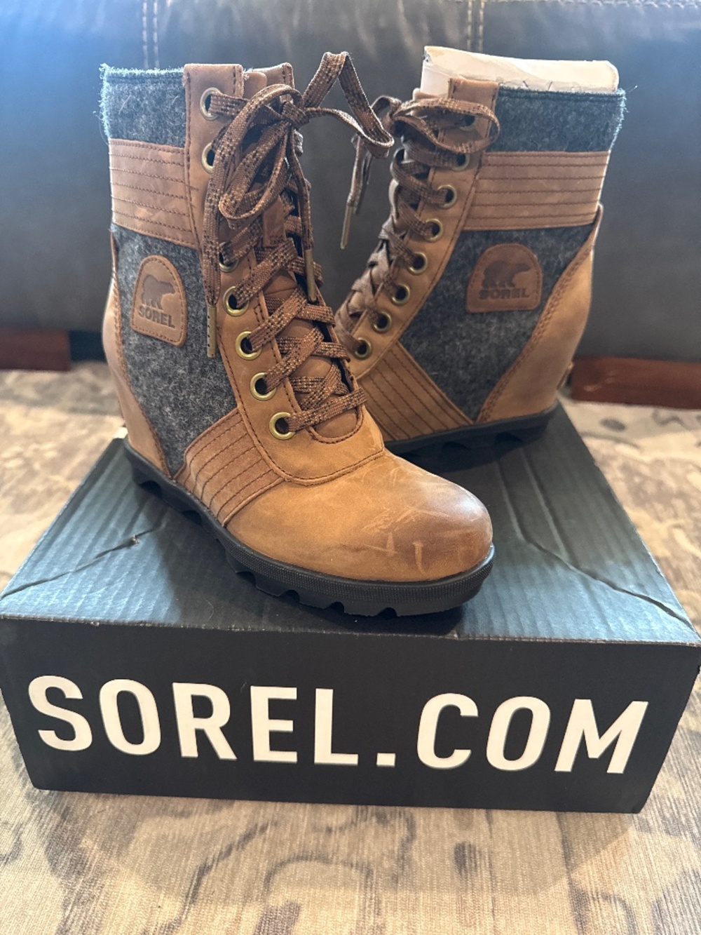NIB Sorel Women's Lexie Wedge Boots